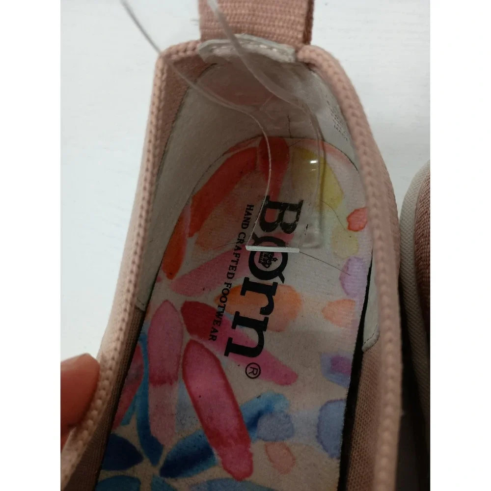 Born Koda Knit Slip On Shoes Womens 7.5 Pink Casual Comfort Walking Sneakers